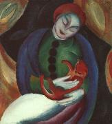 Madchen mit Katze II Franz Marc